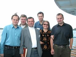 Слева направо: Д. Илескин, А. Скляров, А. Шашин, Е. Гордеев, Г. Абаева, А. Соснин
